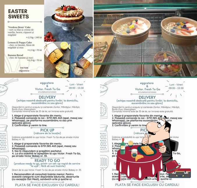 Profitez l'un des plats sucrés