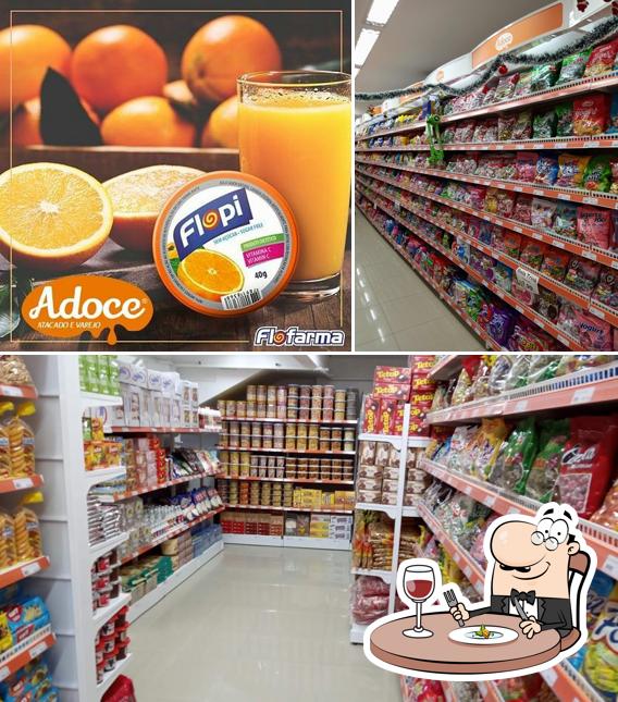 Entre diversos coisas, comida e bebida podem ser encontrados a ADOCE Doces Embalagens e Festa