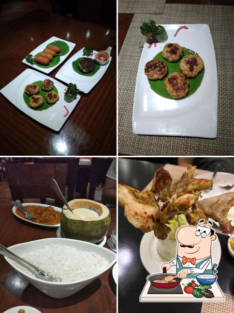 Chicken curry at Ashraya International Hotel