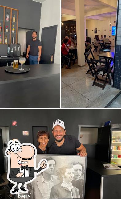 A ilustração da interior e bebida no 81 Storys Bar