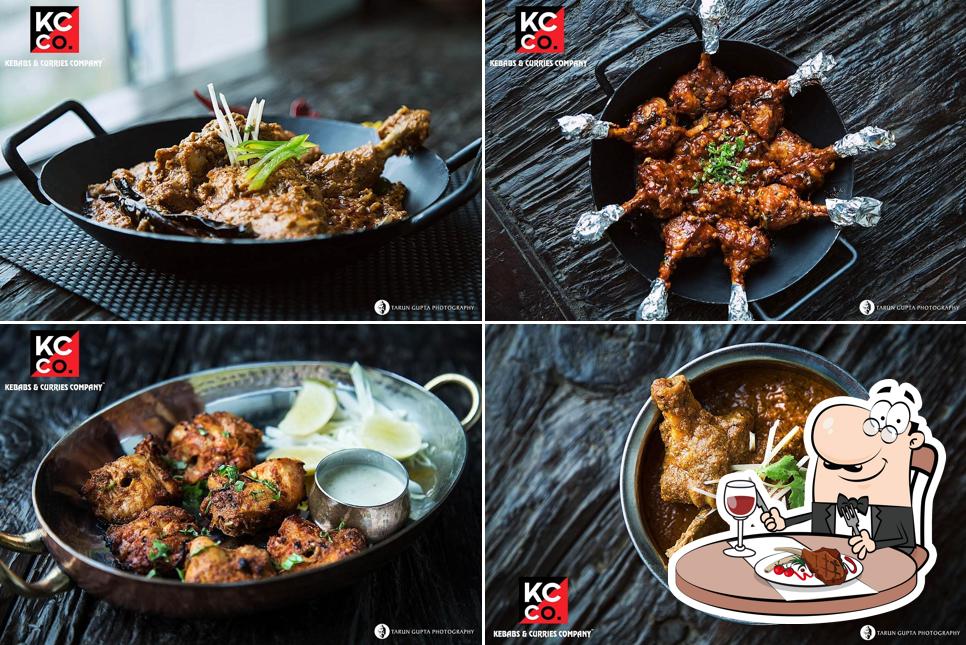 Meat meals are offered by Kebabs & Curries Company