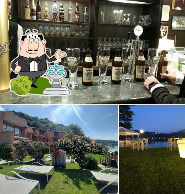 Puoi goderti l'aria fresca da seduto all'esterno di L'Approdo