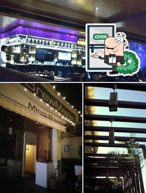 The photo of The Brewmaster’s exterior and bar counter