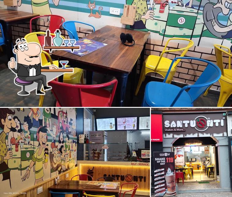 Check out how Santushti Shakes & More looks inside