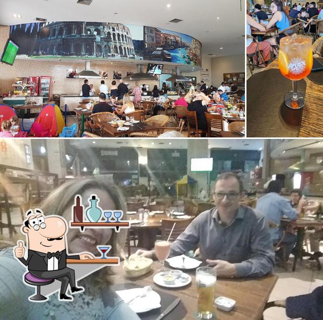 O interior do Mantovani Restaurante