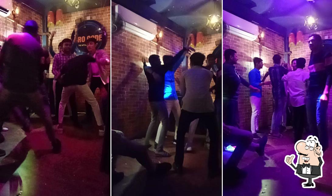 Take a seat at one of the tables at Bro Code