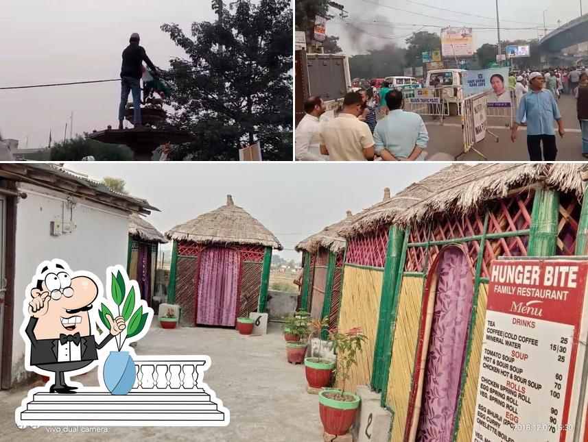 The exterior of Hunger Bite Restaurant,Bodhgaya