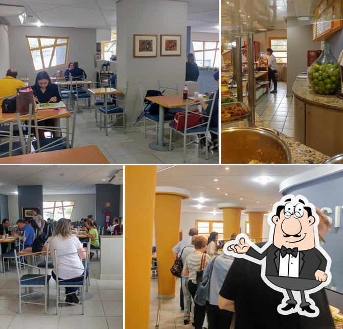 O interior do Positano Restaurante Ltda