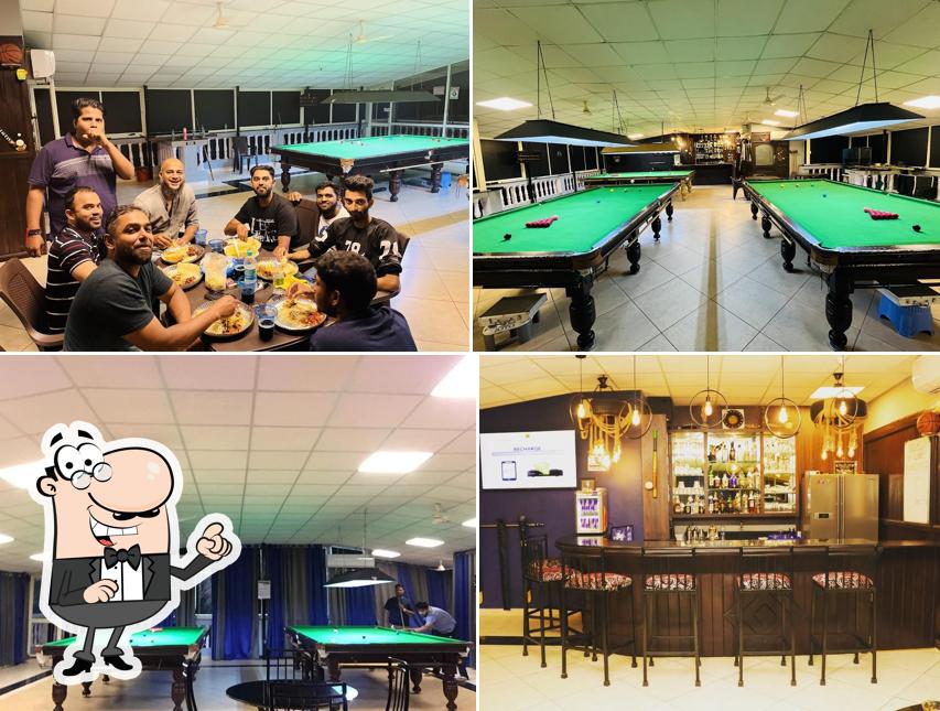 Take a seat at one of the tables at Break 147