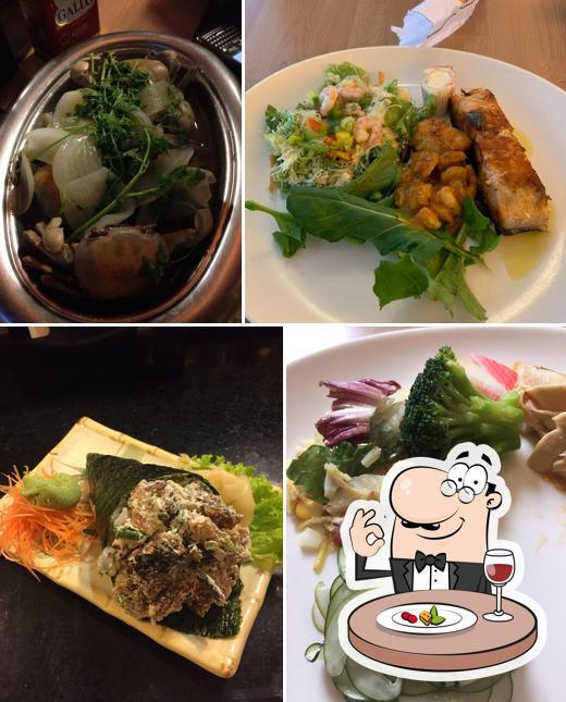 Platos en Ilha Sushi