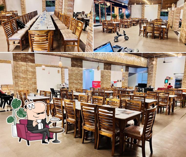 The restaurant's interior and exterior