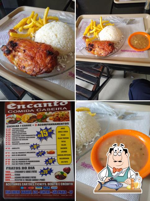 Salmão grelhado em Recanto Comida Caseira