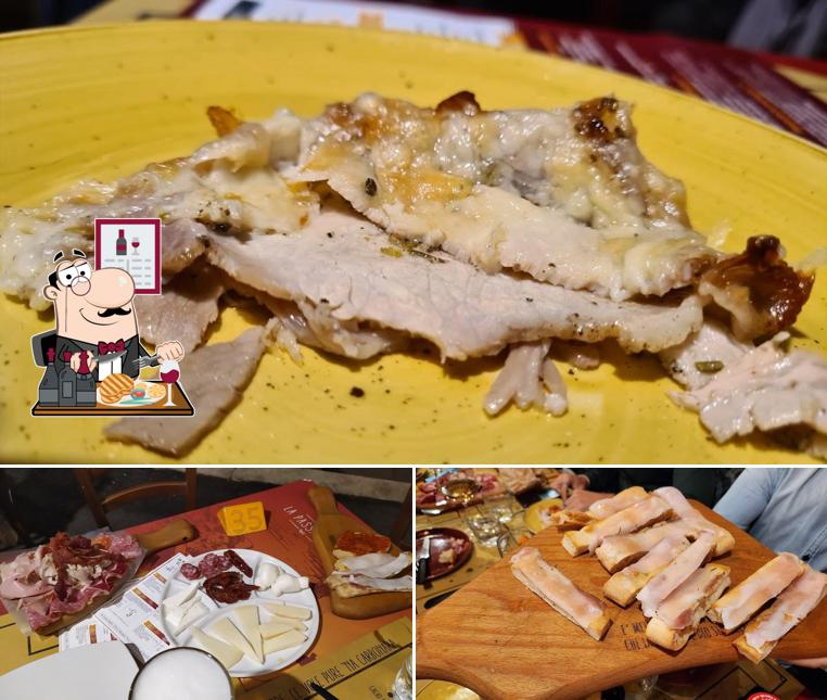 Ordina i un pasto a base di carne a La Fraschetta di Grottaperfetta