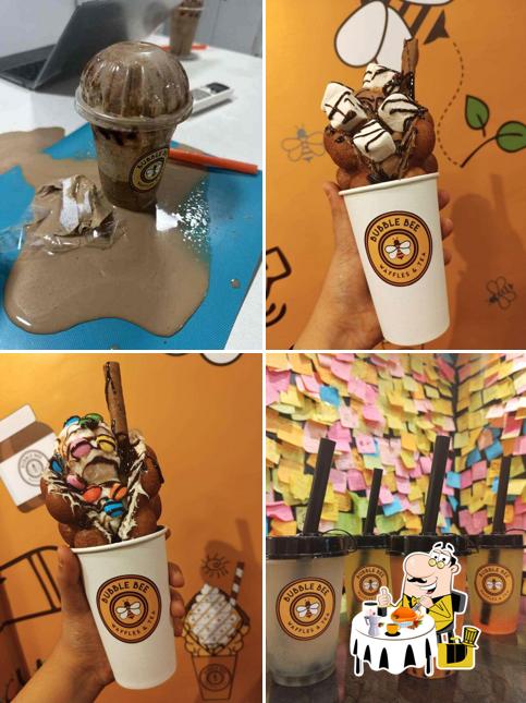 Chocolate mousse at Bubble bee Waffles & Tea