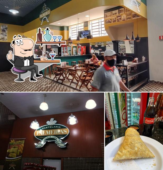 Entre diversos coisas, interior e cerveja podem ser encontrados no Pastelaria Palmeiras