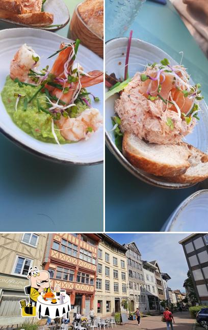 Jetez un coup d’oeil à l’image indiquant la nourriture et extérieur concernant Chez Mathilde