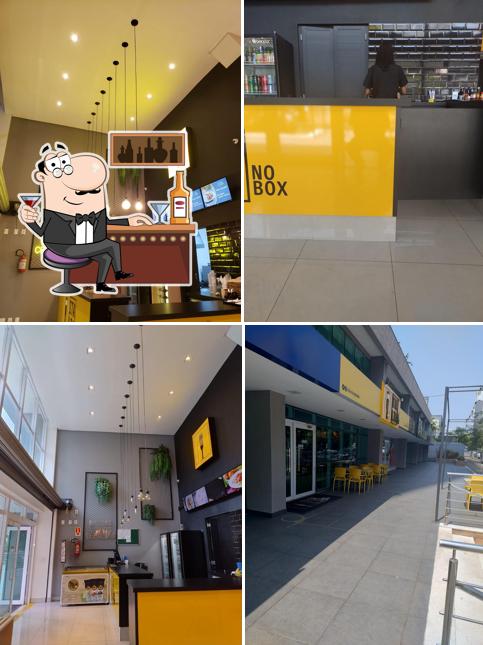 A imagem da balcão de bar e interior no Itália no Box Setor Bueno