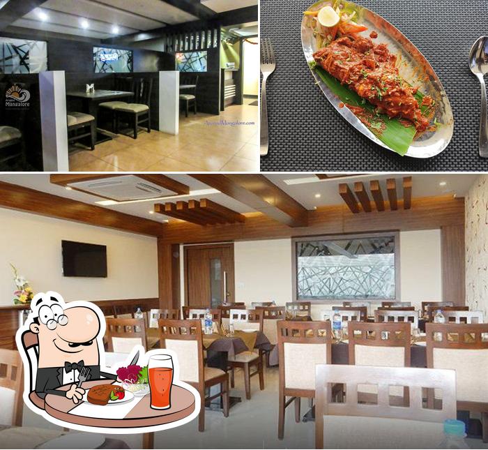 Check out the picture depicting dining table and meat at Hallimane Sea Shell Bar & Restaurant