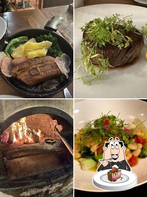 Bolo de chocolate em Restaurant Sud Pássaro Verde