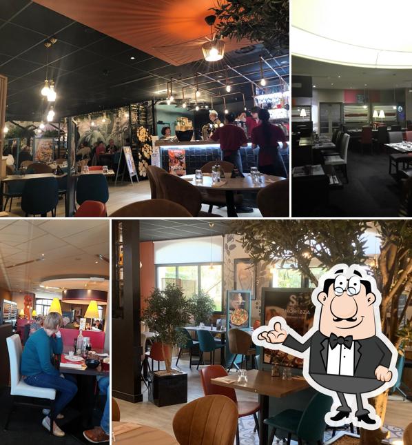 Installez-vous à l'une des tables de Signorizza Verdun