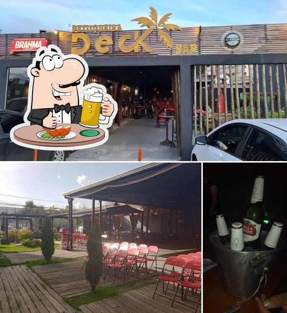 Petisqueira Deck Bar serve uma opção de cervejas