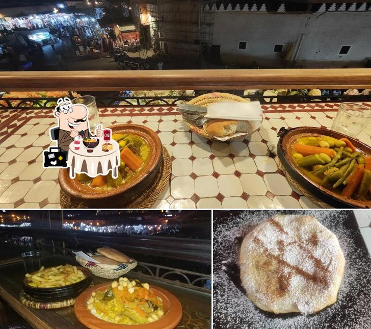 Nourriture à Restaurant Chegrouni - Marrakech Rooftop