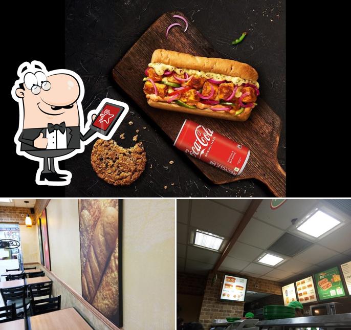 The photo of exterior and food at Subway Mittal Mall