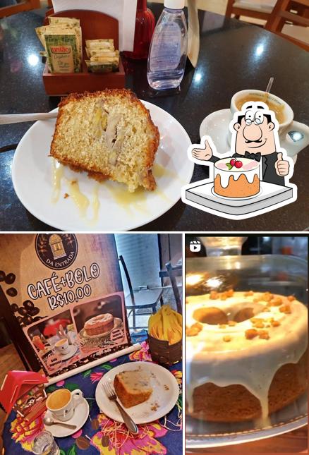 Bolos de cenoura em Café da Entrada