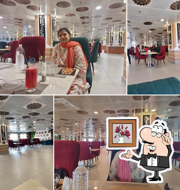 Take a seat at one of the tables at Shabri Rasoi