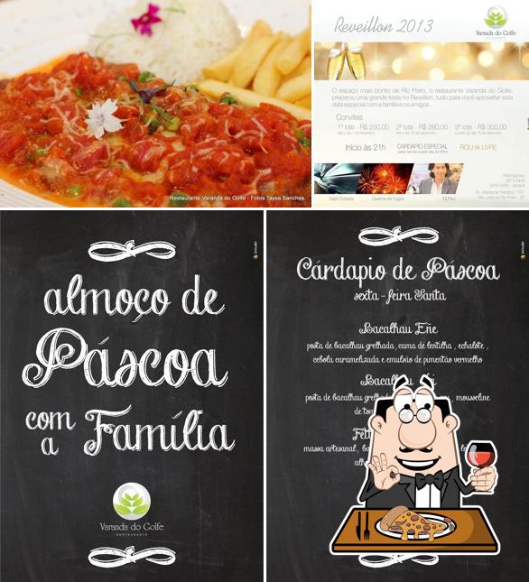 Experimente pizza no Varanda do Golfe