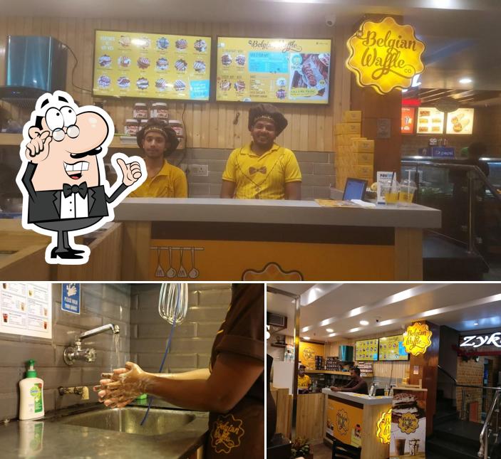 The interior of The Belgian Waffle Co