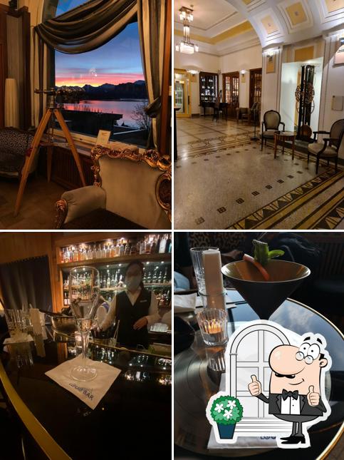 Goditi la vista dall'area esterna di Louis Bar