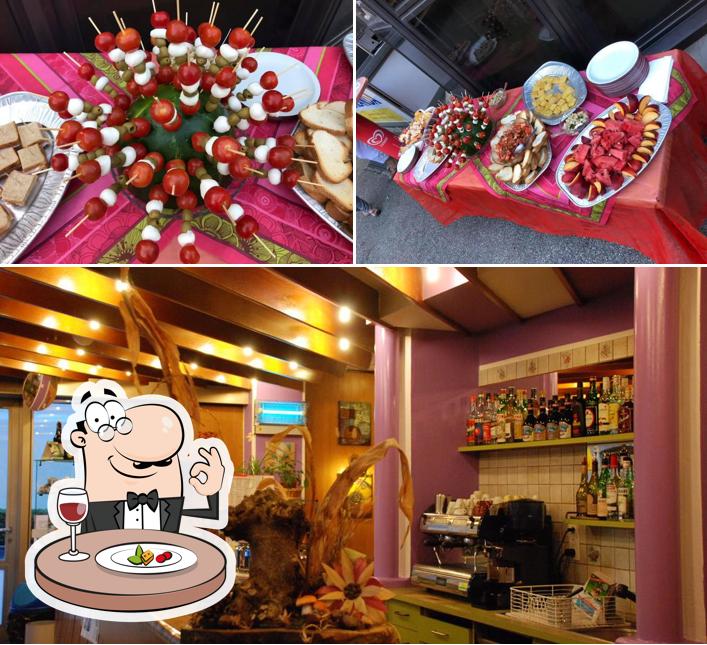 Questa è la foto che mostra la cibo e bancone da bar di Osteria Roby