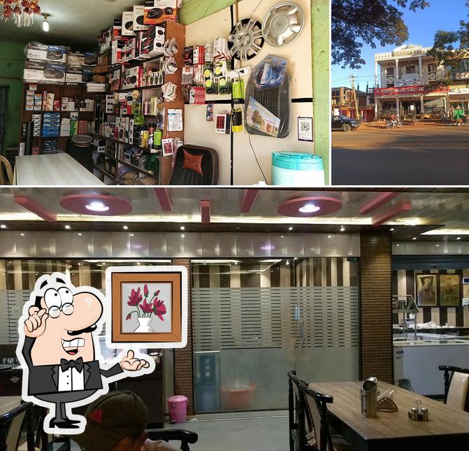 This is the image depicting interior and exterior at PUNJABI DHAMI FAMILY RESTAURANT