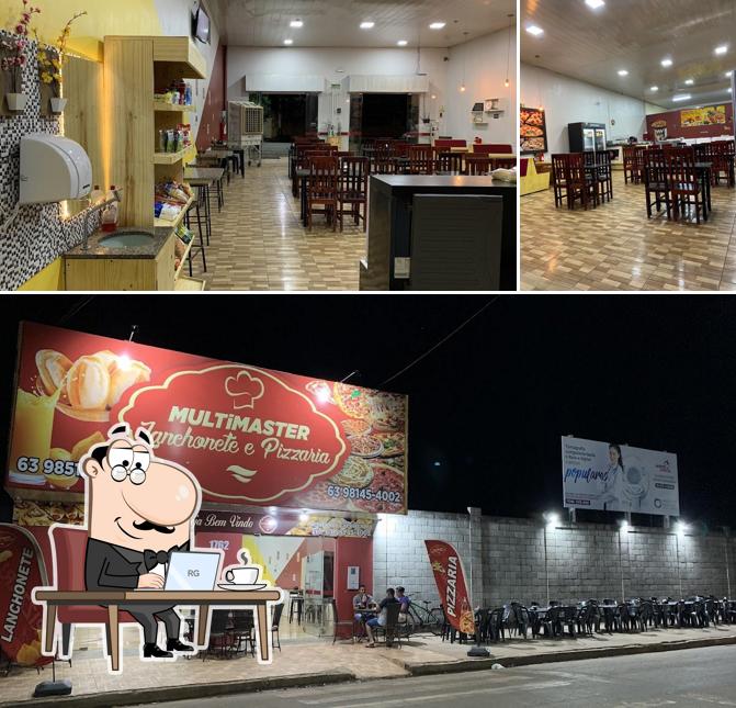 Veja imagens do interior do Multimaster Lanchonete & Pizzaria