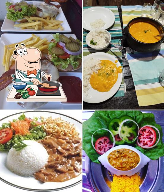 Curry de frango em Restaurante Porto Bello