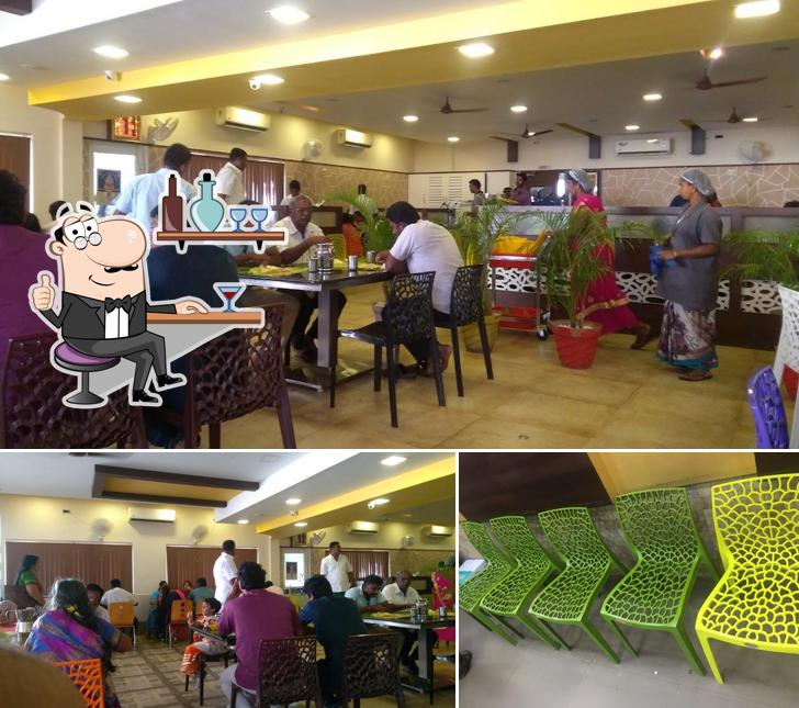 The interior of sree gowmariamman bakery and sweets