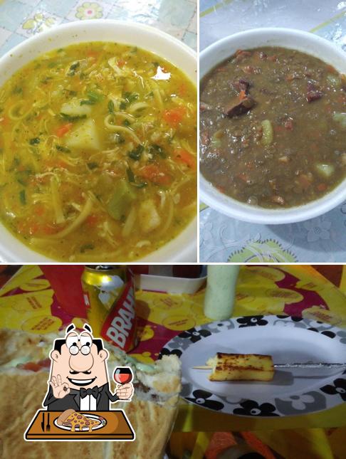 Escolha pizza no Churrasquinho e Lancheria do Fritz
