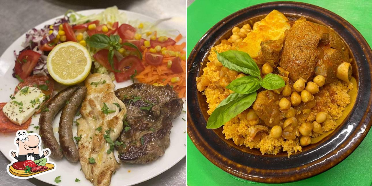 Hammamet Narghilè serve piatti di carne