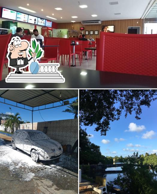 A ilustração da exterior e interior a Pastel do Carioca