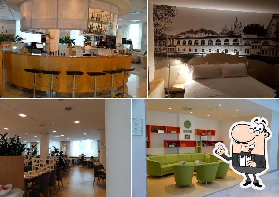 Gli interni di City Hotel Ljubljana