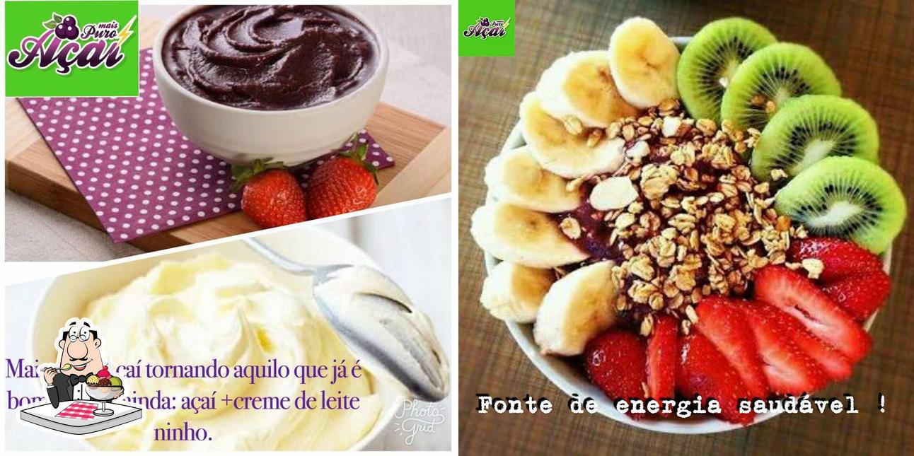 Mais Puro Açai provê uma variedade de sobremesas