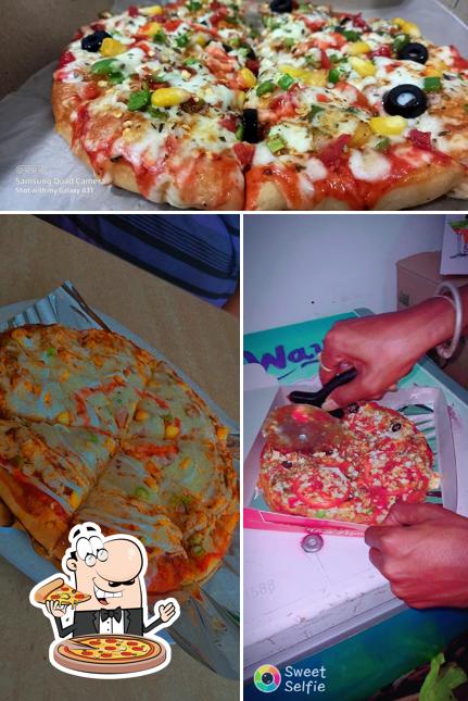 Pick pizza at Milky way express