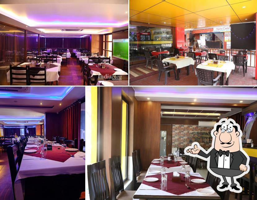 The interior of Sagar View Restaurant