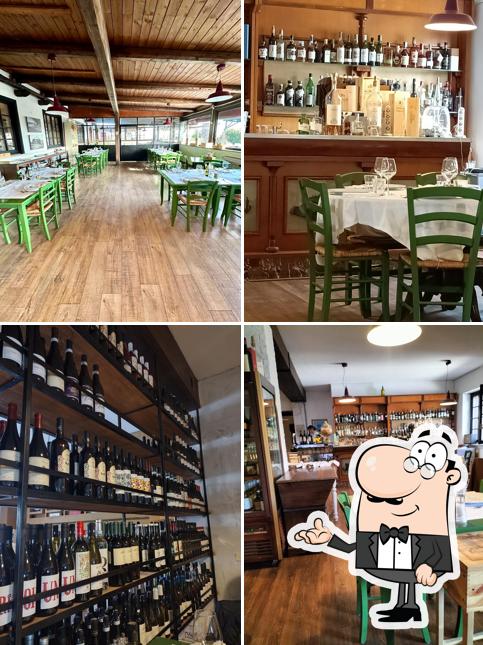 Gli interni di Trattoria La Dispensa