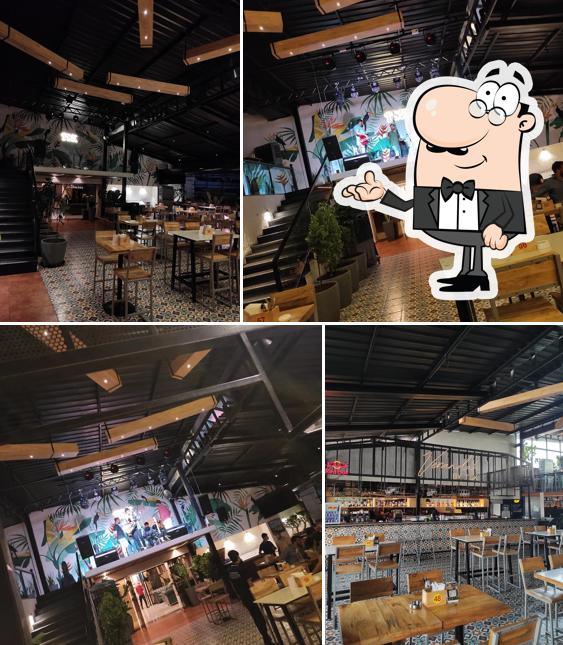 The interior of Verandah By TSK Secunderabad