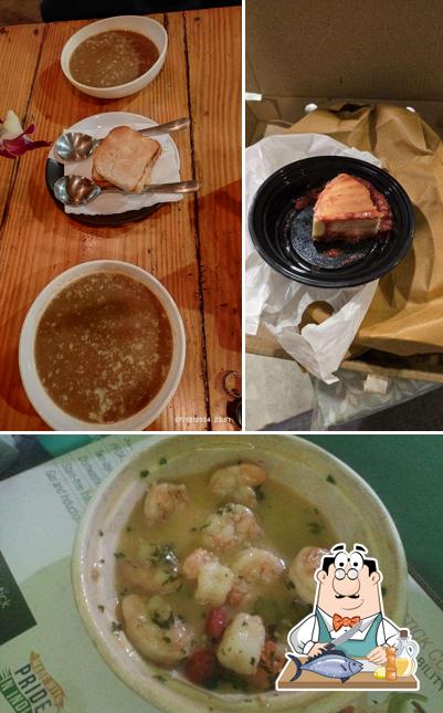 Grilled salmon at La Cucina