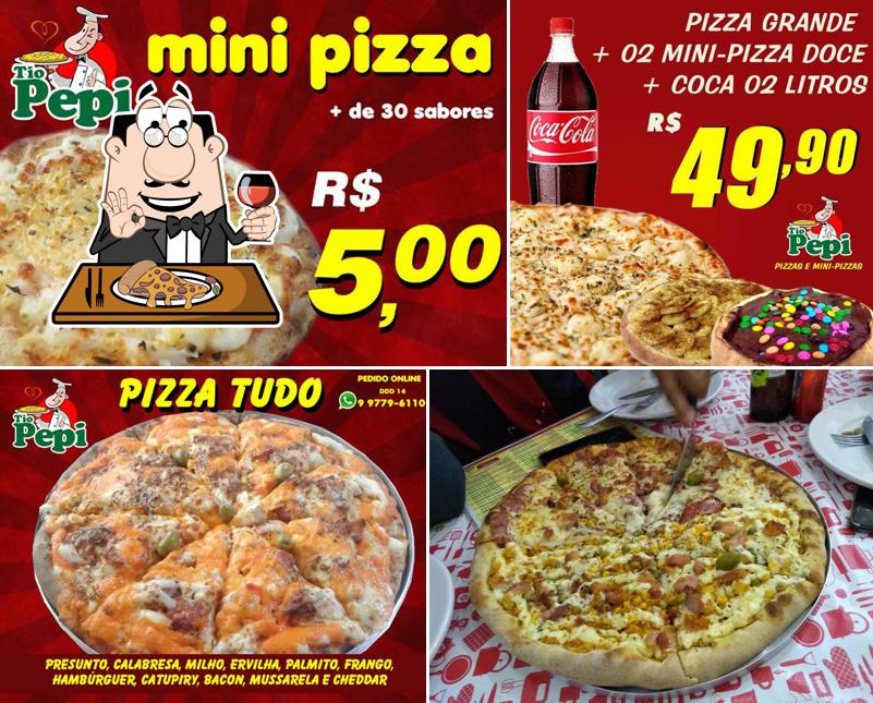 Escolha pizza no PIZZARIA E ESFIHARIA TIO PEPI