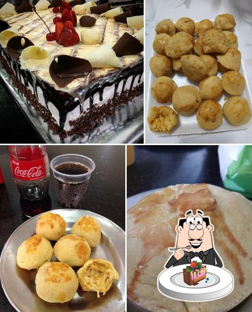 Bolo de chocolate em Padaria Nossa