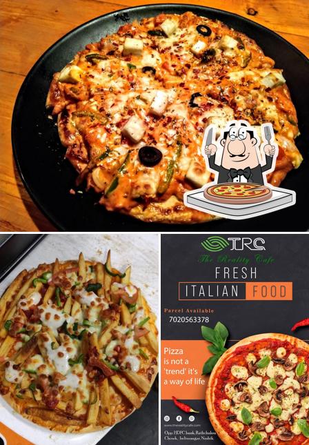 Pick pizza at TRC The Reality Cafe